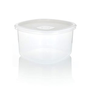 Recipiente Plastico Cuadrado 2.5L Blanco