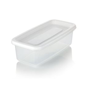 Recipiente  Plastico Rectangular 0.35L Blanco