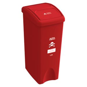 Canecas vaivén 53L  Rojo residuos peligrosos