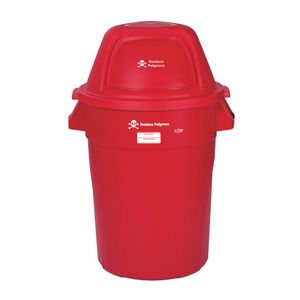 Contenedores de 121 l rojo residuos peligrosos
