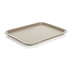 Bandeja Plastica Autoservicios Pequeña Beige de 27 x 35 cm