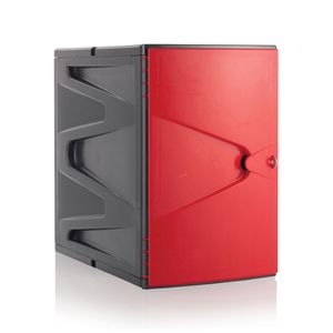 Locker plástico modular rojo 45 cm