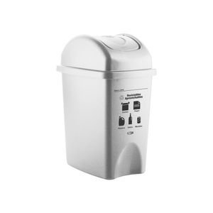 Canecas vaivén 10L  Blanco Reciclable aprovechable