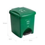 Canecas-Pedal-20L-verde--Organico-Aprovechable