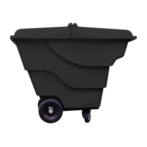 Vagon Multiusos Con Tapa 1600 l Negro