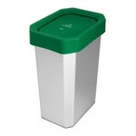 Canecas-EstraBins-26L-vaiven-verde--Organico-Aprovechable-IML-Metalizado