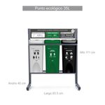 Punto-Ecologico-3-Puestos-35L-Reciclable-Aprovechable-Organico-Aprovechable-No-Aprovechable