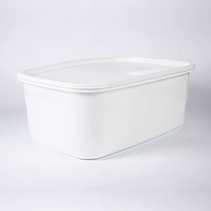 Recipiente Plastico Rectangular para congelacion 16L blanco