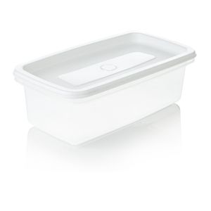 Recipiente Plastico Rectangular para congelacion 2L blanco