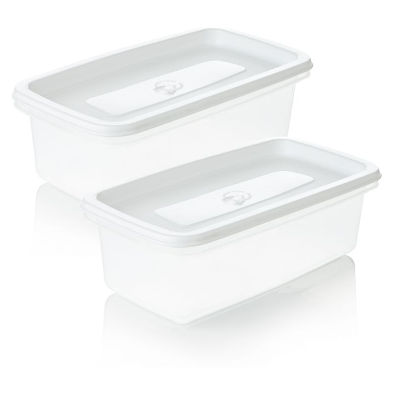 Set x 3 Recipientes Para Alimentos Natural-Gris - Estrasoluciones