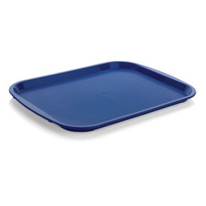 Bandeja Plastica Autoservicios Grande Azul de 35.5 x 47 cm