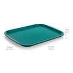 Bandeja Plastica Autoservicios Grande Roja de 35.5 x 47 cm - Tienda online  Estra