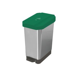 Canecas EstraBins pedal 22 L verde- Organico Aprovechable IML metal