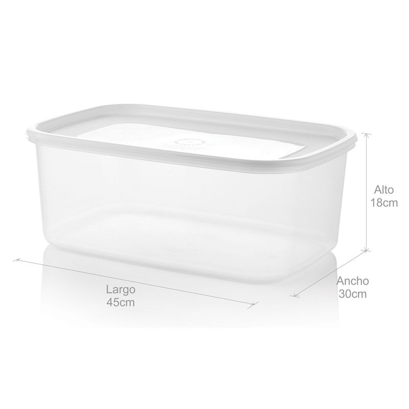 Caja Organizadora Plus 16L Blanco - Tienda online Estra