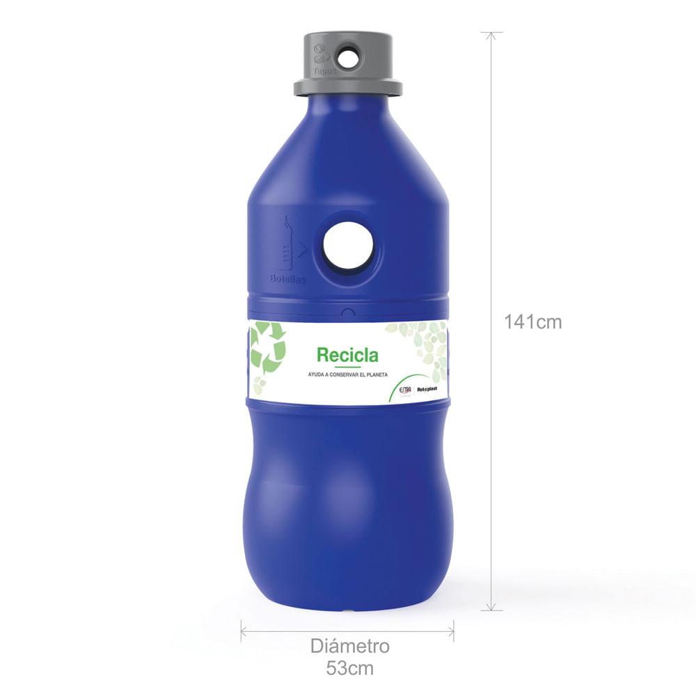 Ecobotella plástica 153 L Azul Tienda de artículos para el hogar ESTRA