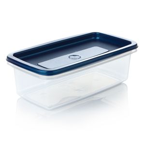 Recipiente Plastico Plus Rectangular 0.9LAzul Noche
