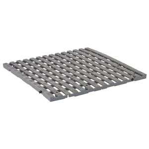 Piso plastico antideslizante de 80x80 cm-Gris