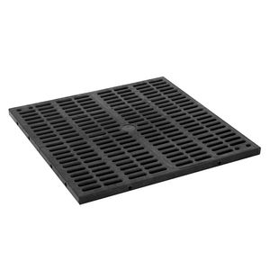 Piso plástico modular resistente  negro 60x60 cm