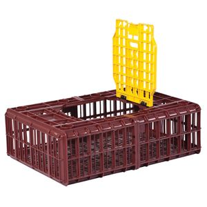 Guacal plástico para transporte de pollos 85 cm x 65 cm x 27cm