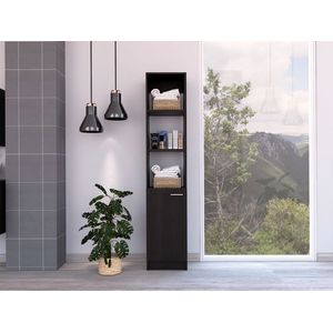 Estantería de Baño Mulán, Wengue, con cinco entrepaños ZF