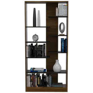 Biblioteca Soria, Cobre y Wengue, con variedad de entrepaños