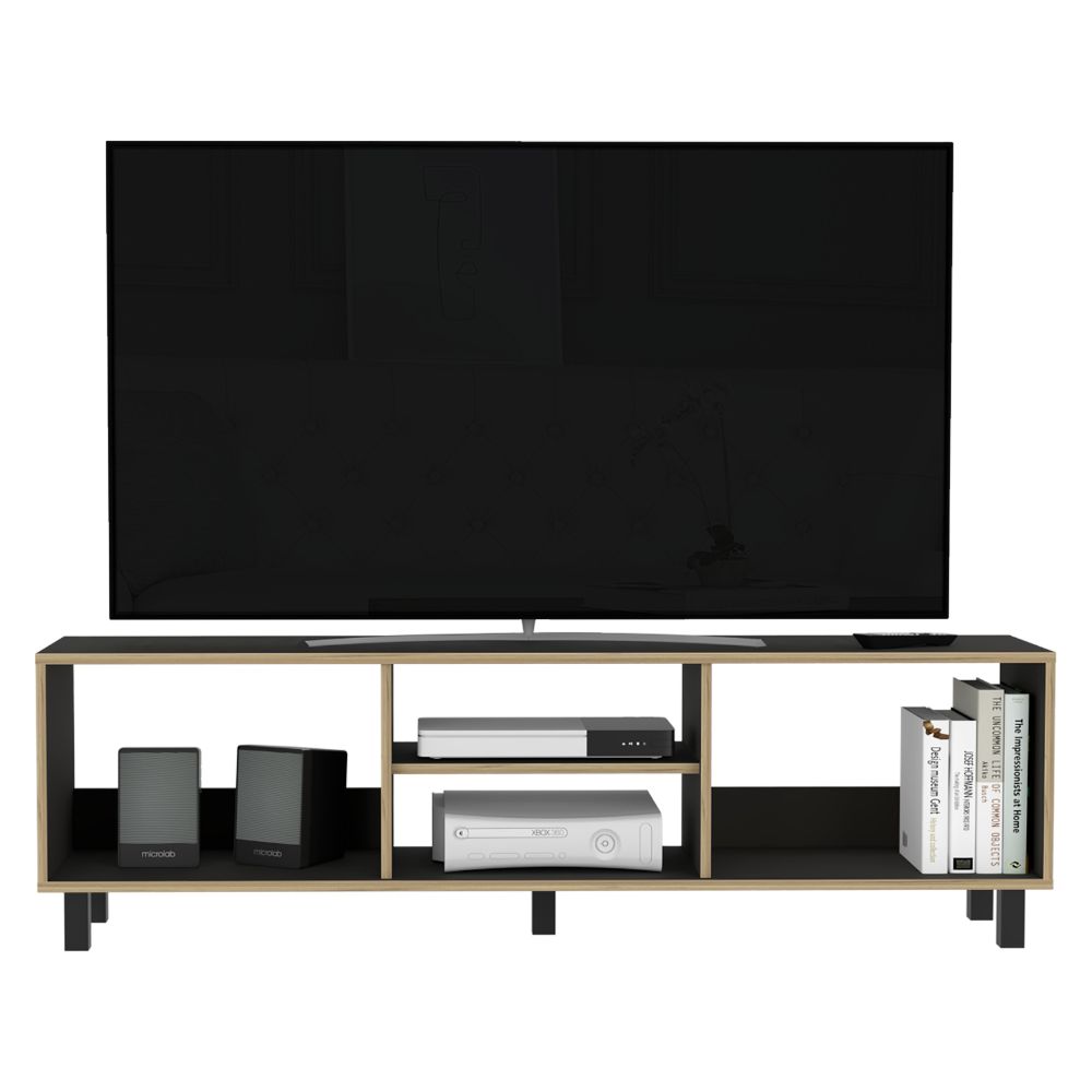 Mesa para TV Tunez, Blanco y Café Claro, para televisor hasta 70 - Tienda  online Estra