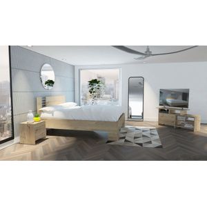 Combo para Habitación Otán, incluye Mesa para TV y Mesa de Noche