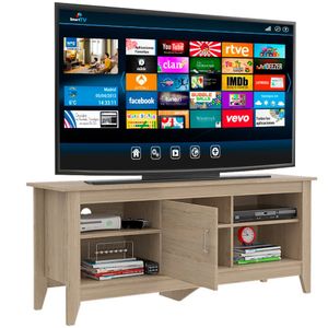 Mesa para TV Sarume, Beige, con puerta 65