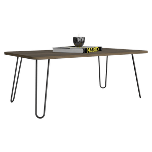 Mesa de Centro Rony, Nogal, ideal para cuatro puestos