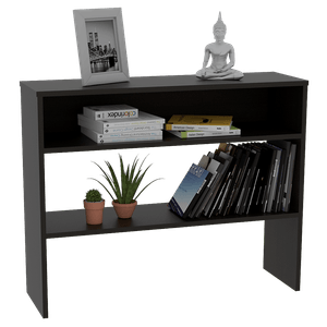Mesa Auxiliar Ascher, Wengue, con dos entrepaños