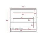 Panel de Tv Ascher, Blanco, con Espacio Para Televisor de Hasta 55 Pul -  VIRTUAL MUEBLES