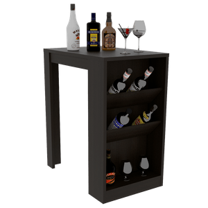 Mesa Bar Celeste, Wengue, con amplia superficie