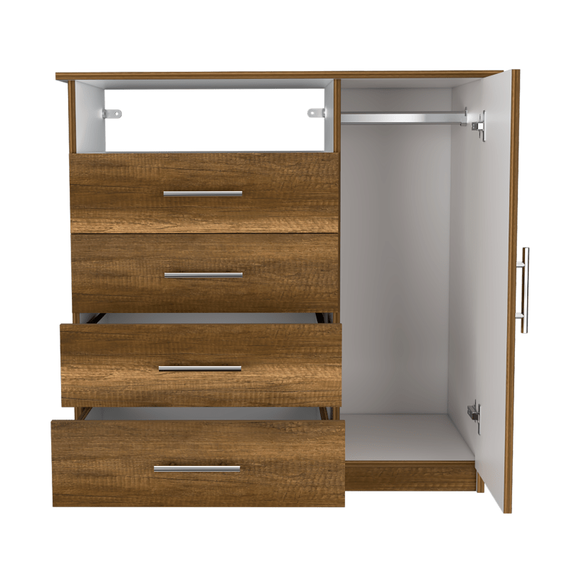 Organizador madera Barlovento, con cuatro cajones para guardar