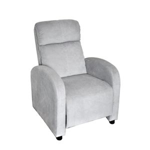 Silla Reclinable Inoa, Gris, con sistema reclinable de botón para mayor comodidad