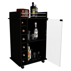 Bar Dukaty, Wengue, con rodachines para su fácil desplazamiento