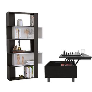 Combo Sala Mirt, Biblioteca + Mesa de Centro