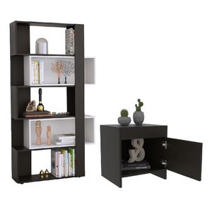 Combo Habitación Nadir, Biblioteca + Mesa de Noche