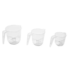 Set X 3 Taza Medidora Transparente