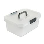 Caja Organizadora Estrabox con Manija 16L Natural-Gris - Tienda online Estra