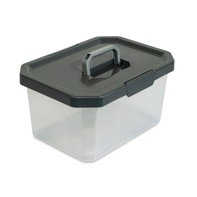 Caja organizadora portátil para manualidades, 3 litros, Armario de  plástico para archivos: almacenamiento de oficina simplificado