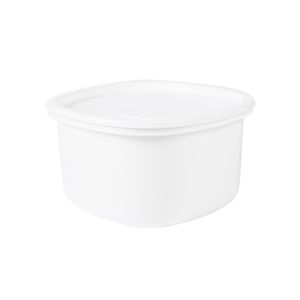 Recipiente Plastico cuadrado para congelacion  4.5L blanco