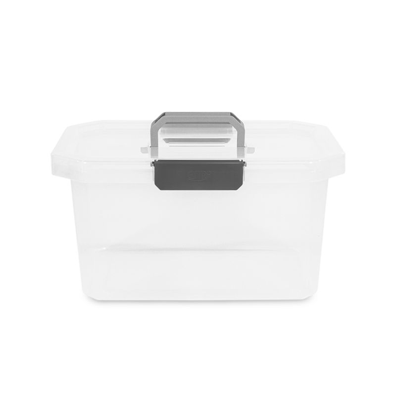 Caja Organizadora Estrabox con Manija 16L Natural-Gris - Tienda online Estra