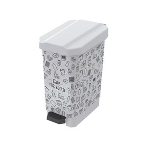 Caneca-Papelera Estrabins Pedal 22L Blanca-IML Care The Earth