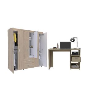 Combo Habitación Normand, Closet + Escritorio