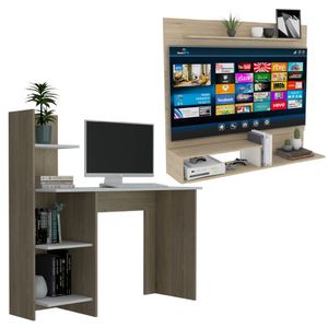 Combo Sala Esaú, Panel de Tv + Escritorio