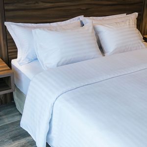 Cover Duvet - Funda Plumón 250 Hilos Blanco Sateen Stripe