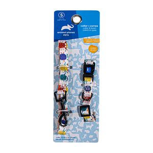 Collar + Correa Mascotas  talla S  1X20-30Cm surtido
