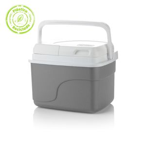 Nevera portátil personal insulada 4.5 litros gris material recuperado