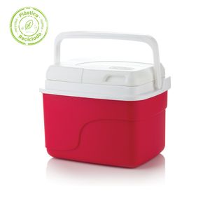 Nevera personal plástica portátil insulada 4.5 litros rojo material recuperado