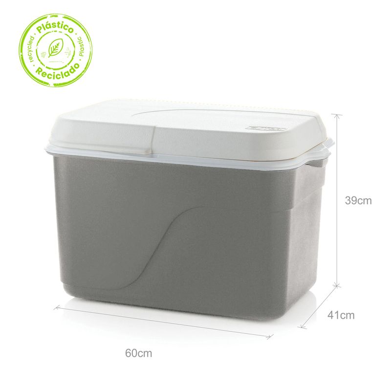 Nevera-familiar-plastica-portatil-insulada-42-litros-gris-material-recuperado